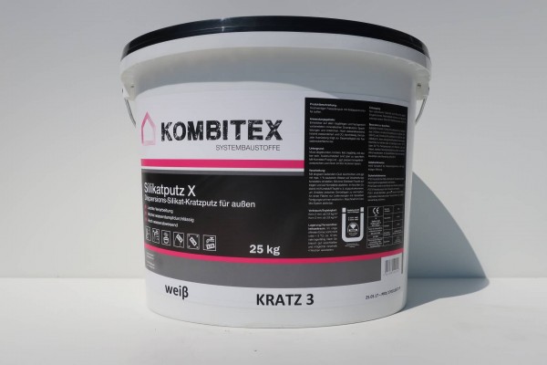 Kombitex Silikatputz X 25kg weiß