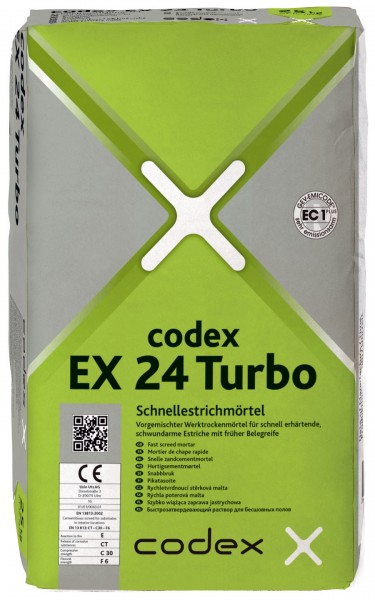 codex EX 24 Turbo Zement-Schnellestrichmörtel